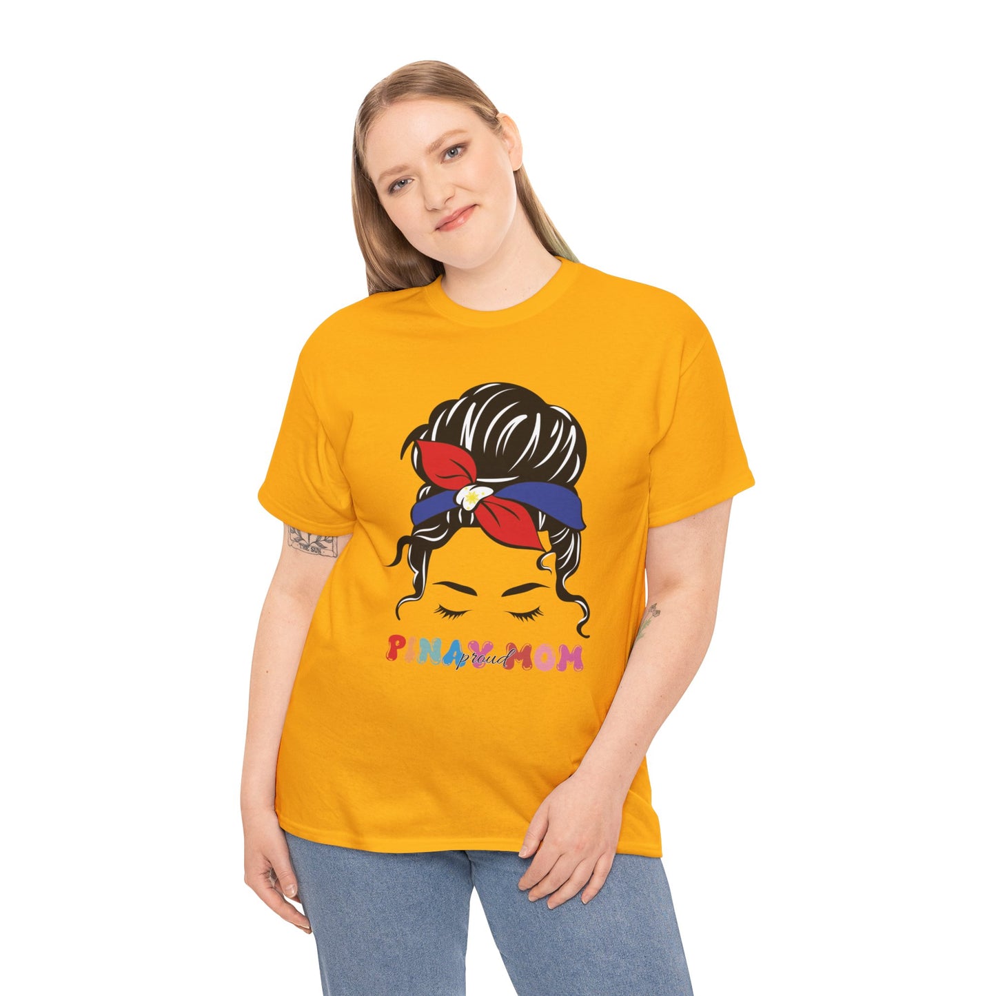 Proud Pinay Mom (Gildan · 5000) Unisex Heavy Cotton Tee