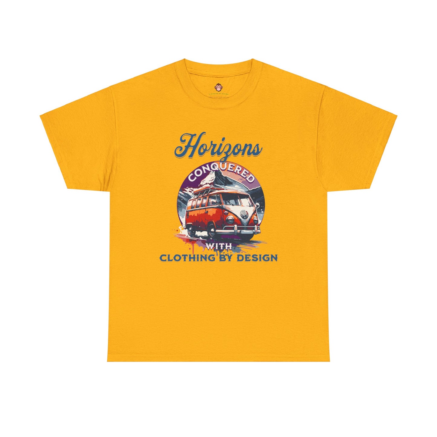 Horizons Conquered with Clothing By Design (Gildan · 5000) Unisex Heavy Cotton Tee