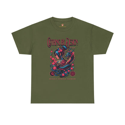 Deadly Female Shinobi (Gildan · 5000) Unisex Heavy Cotton Tee