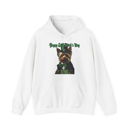 St. Patrick's Day Yorkie 1 for Adults Unisex Heavy Blend™ Hooded Sweatshirt