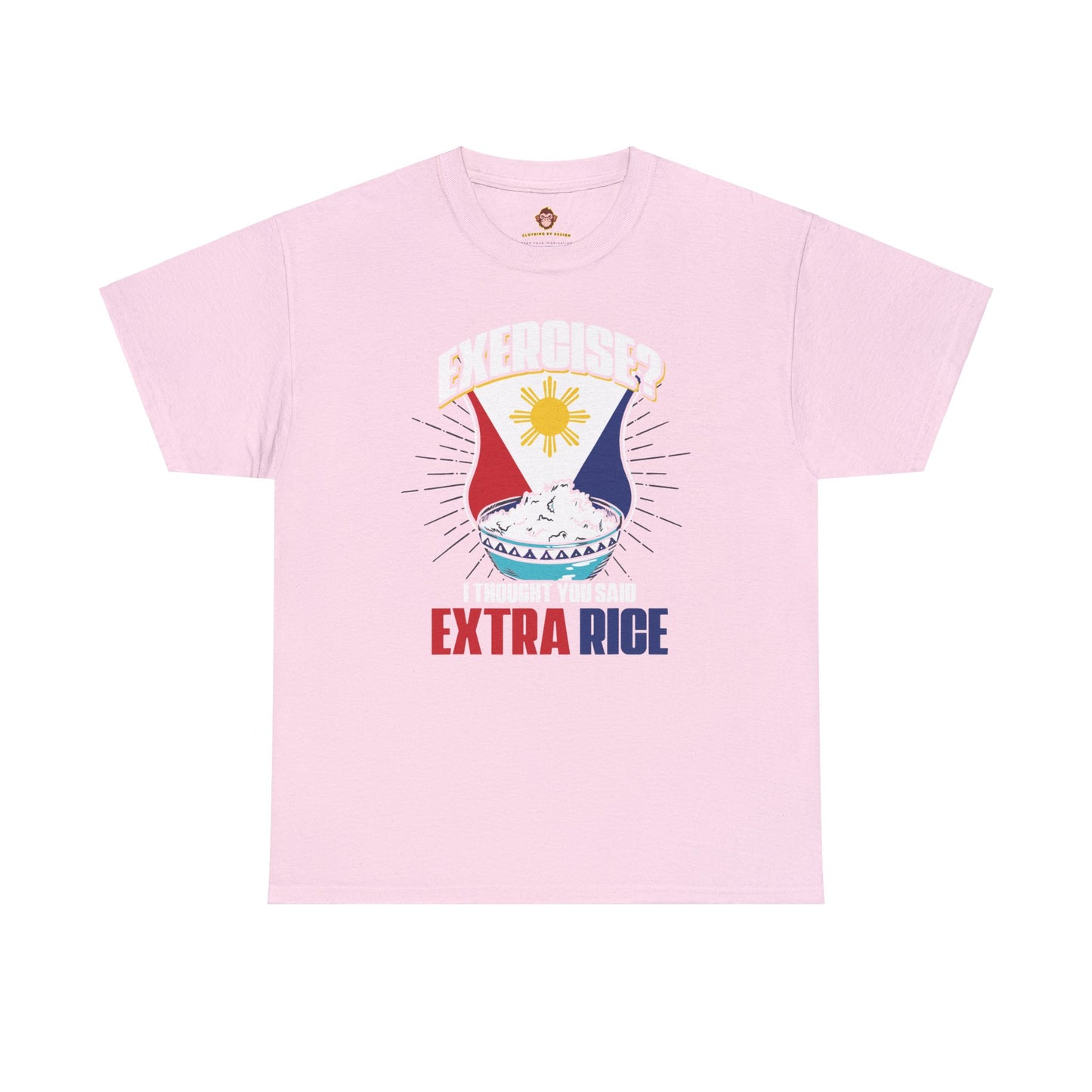 Exercise?  I thought you said extra rice. (Gildan · 5000) Unisex Heavy Cotton Tee