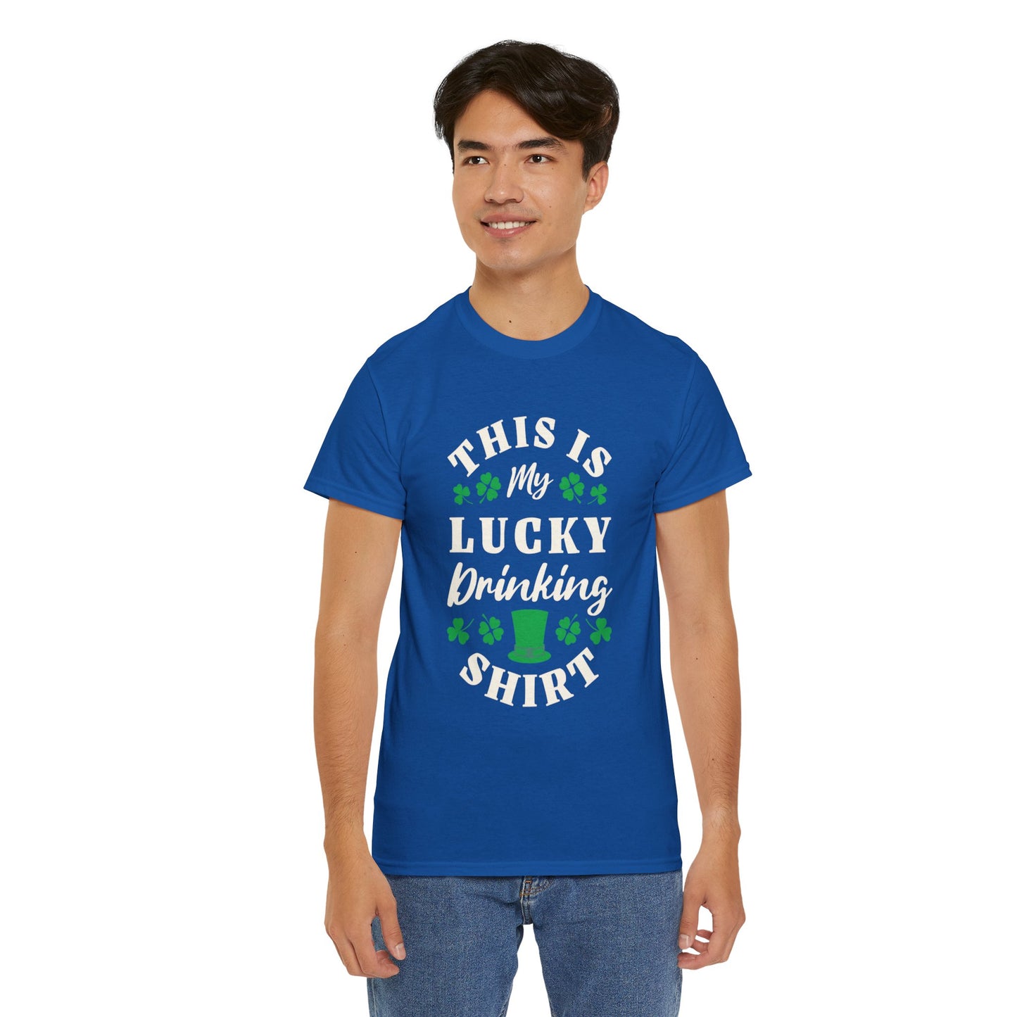 This is my lucky drinking shirt (Gildan · 5000) Unisex Heavy Cotton Tee