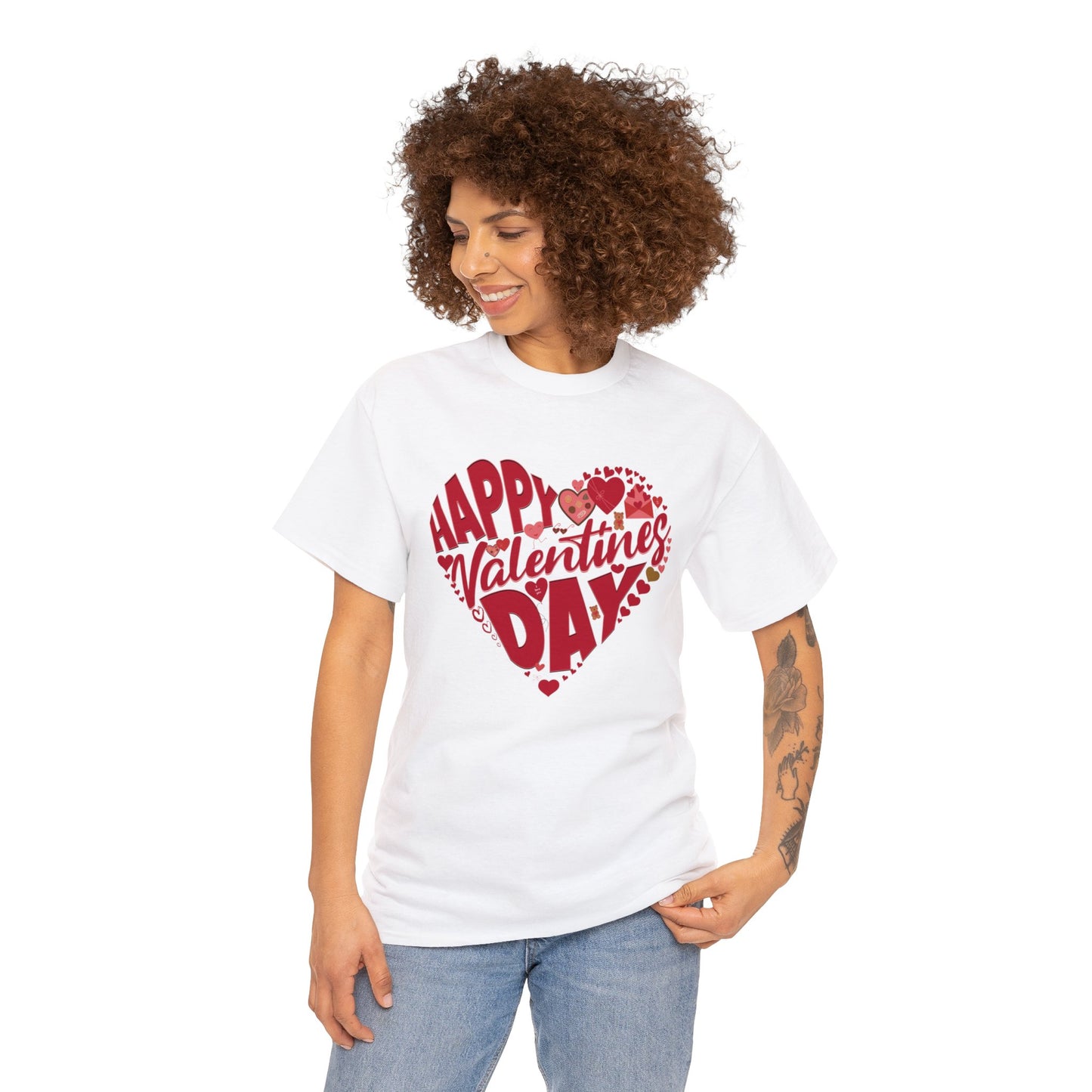 Happy Valentin's Day (Gildan · 5000) Unisex Heavy Cotton Tee