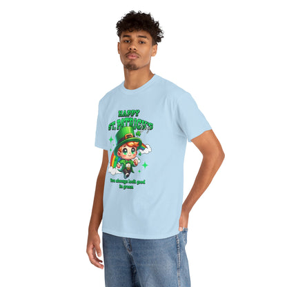 You always look good in green (Gildan · 5000) Unisex Heavy Cotton Tee