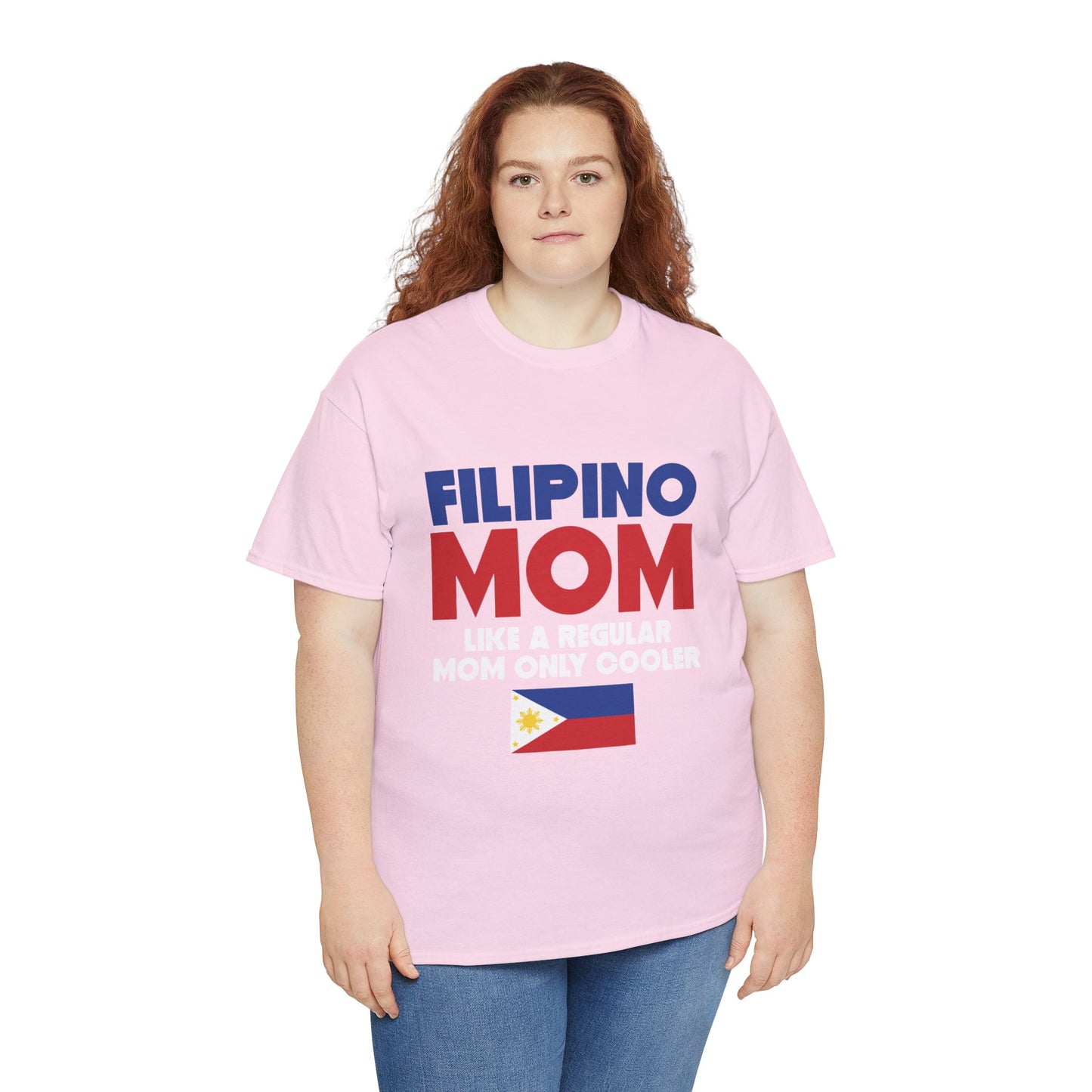 Filipino mom like a regular mom only cooler (Gildan · 5000) Unisex Heavy Cotton Tee