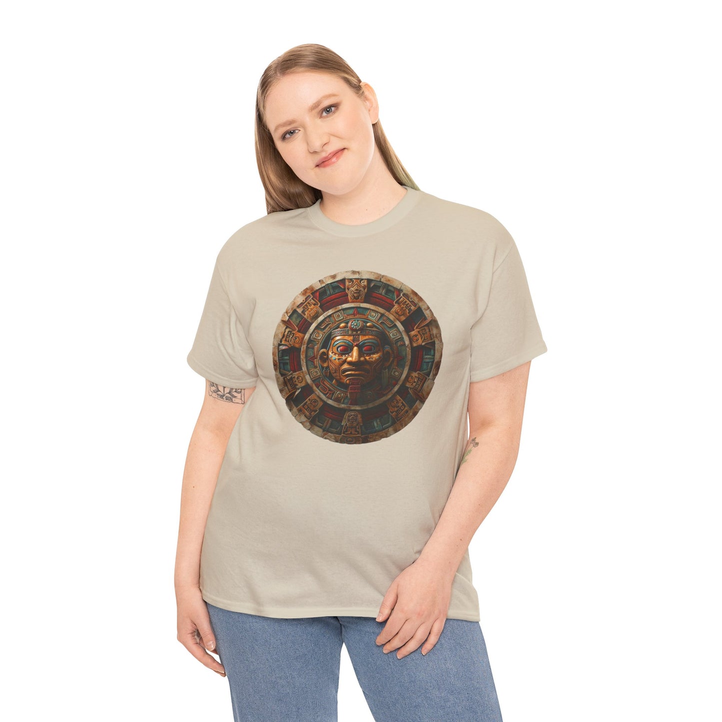 Mayan Calendar 1 (Gildan · 5000) Unisex Heavy Cotton Tee