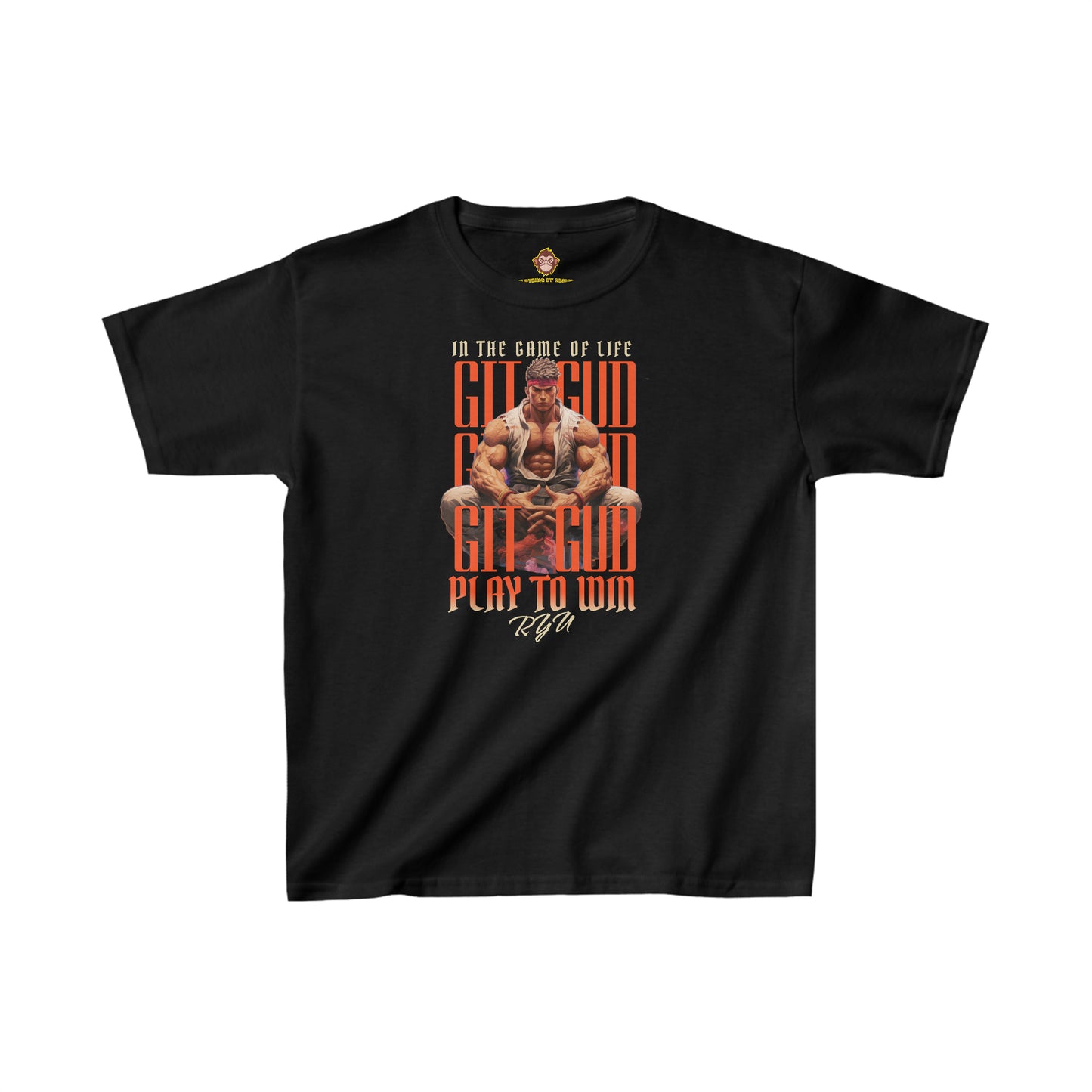 GIT GUD RYU for kids (Gildan · 5000B) Heavy Cotton™ Tee