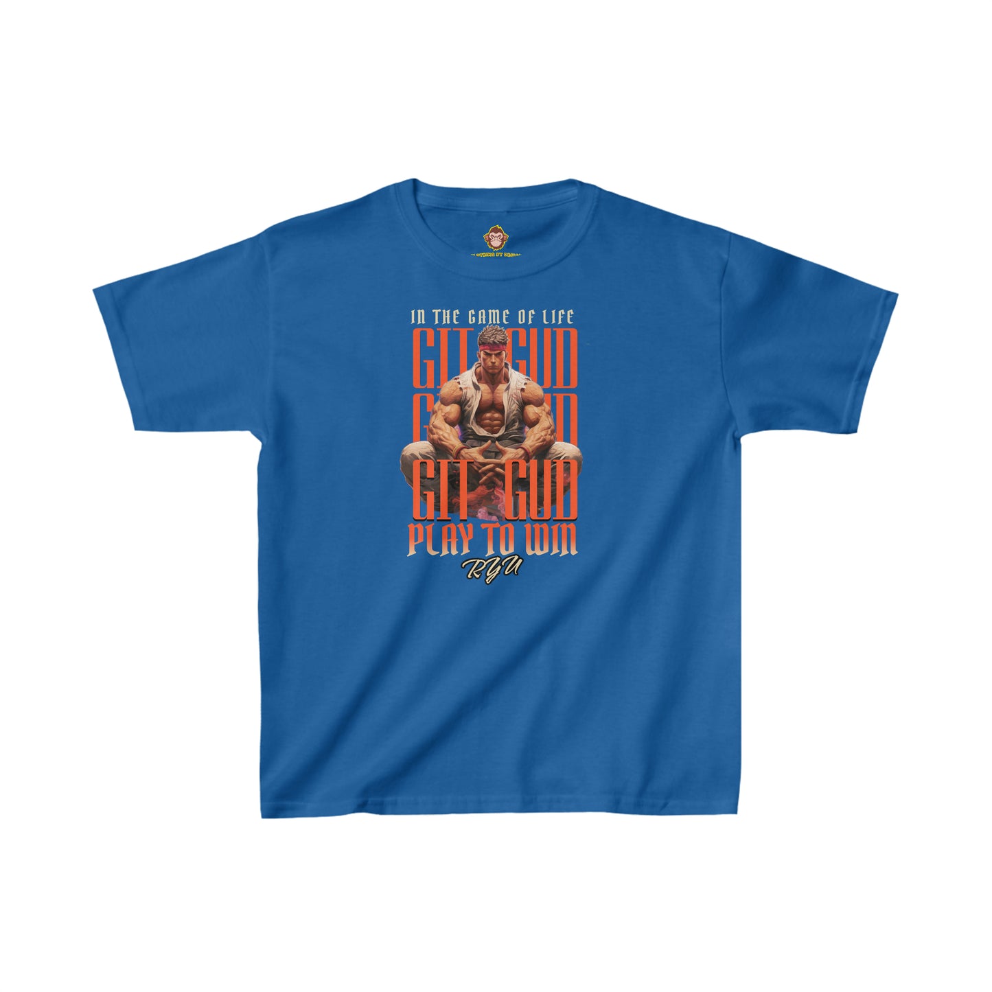 GIT GUD RYU for kids (Gildan · 5000B) Heavy Cotton™ Tee