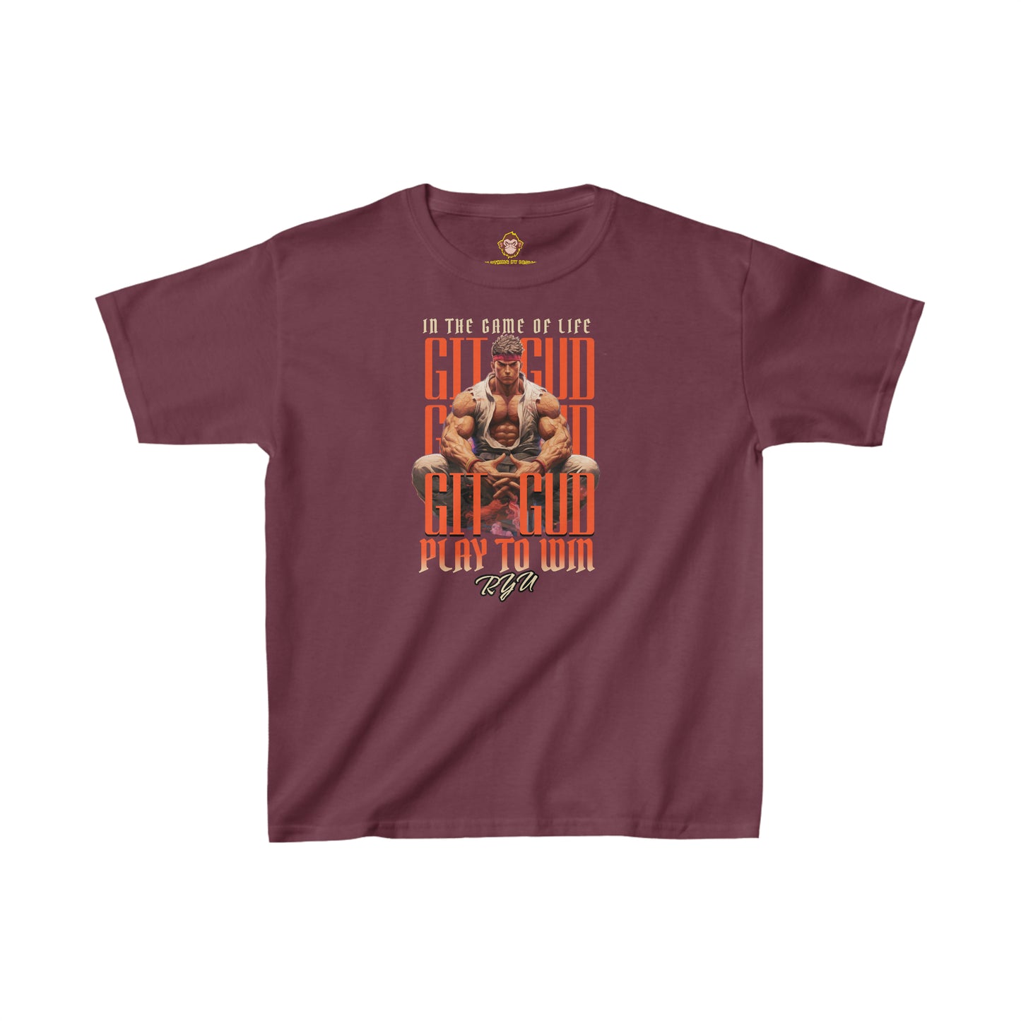 GIT GUD RYU for kids (Gildan · 5000B) Heavy Cotton™ Tee