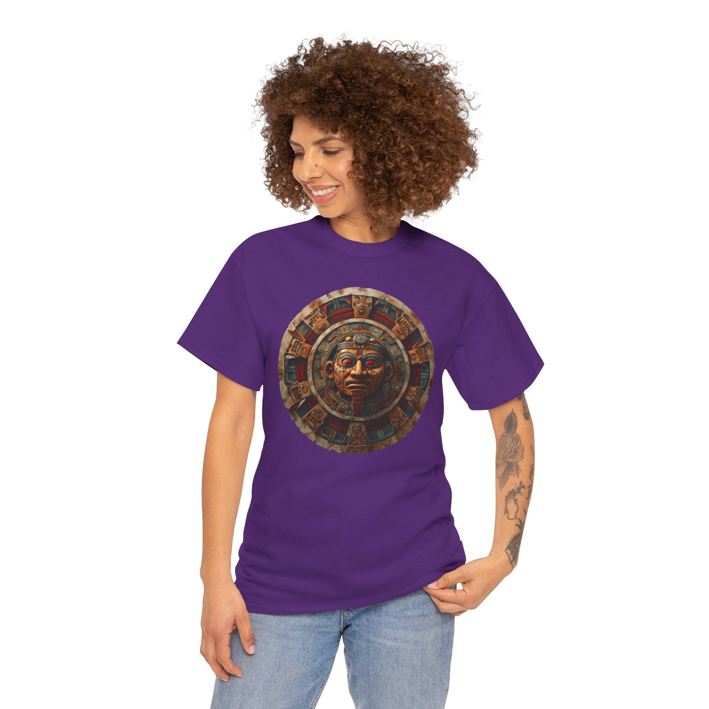 Mayan Calendar 1 (Gildan · 5000) Unisex Heavy Cotton Tee