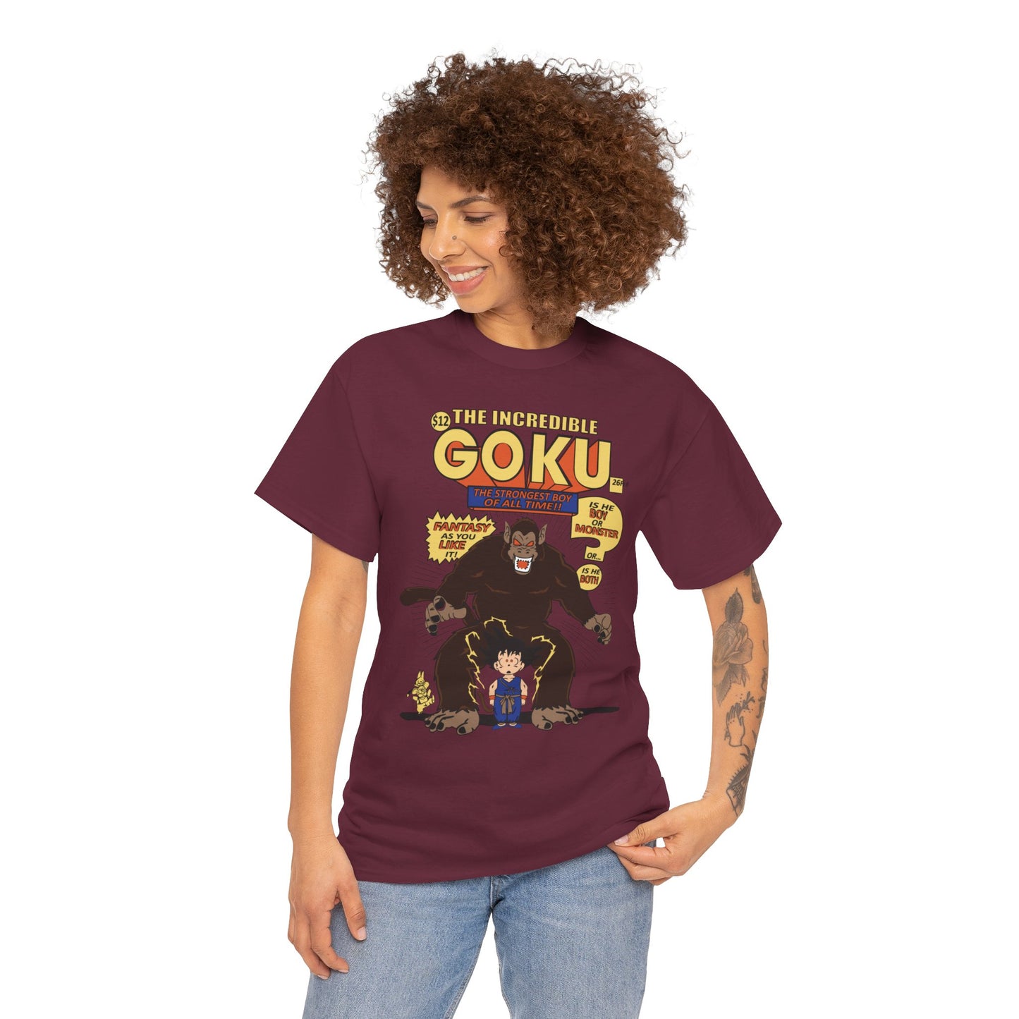 Goku Comic (Gildan · 5000) Unisex Heavy Cotton Tee