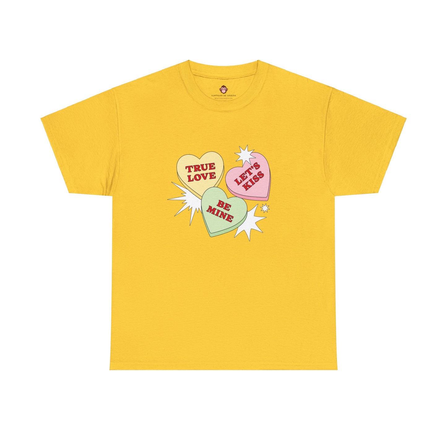 Candy Hearts (Gildan · 5000) Unisex Heavy Cotton Tee