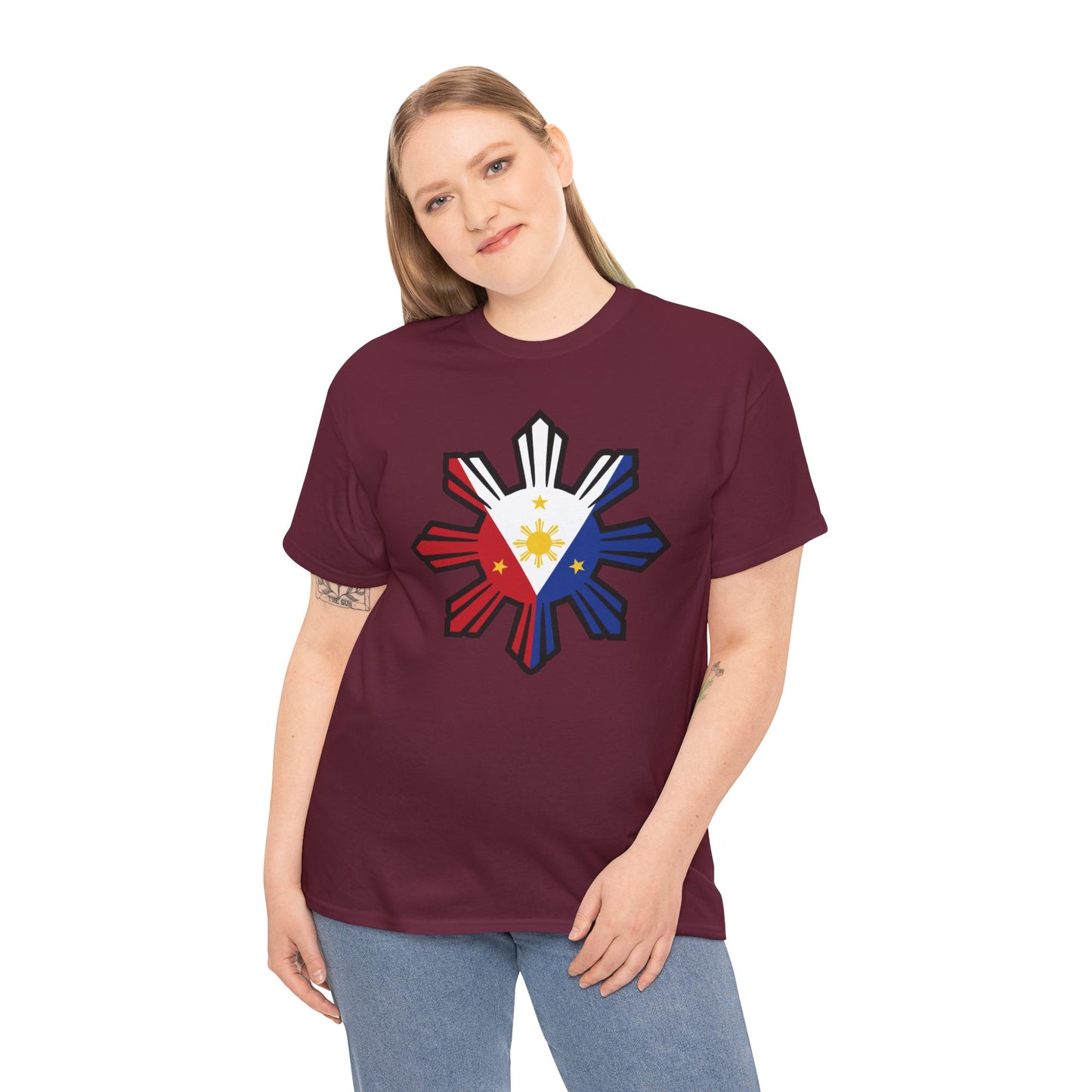 Filipino Flag 1 (Gildan · 5000) Unisex Heavy Cotton Tee