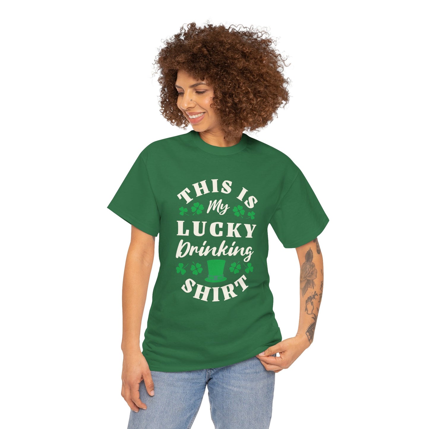 This is my lucky drinking shirt (Gildan · 5000) Unisex Heavy Cotton Tee