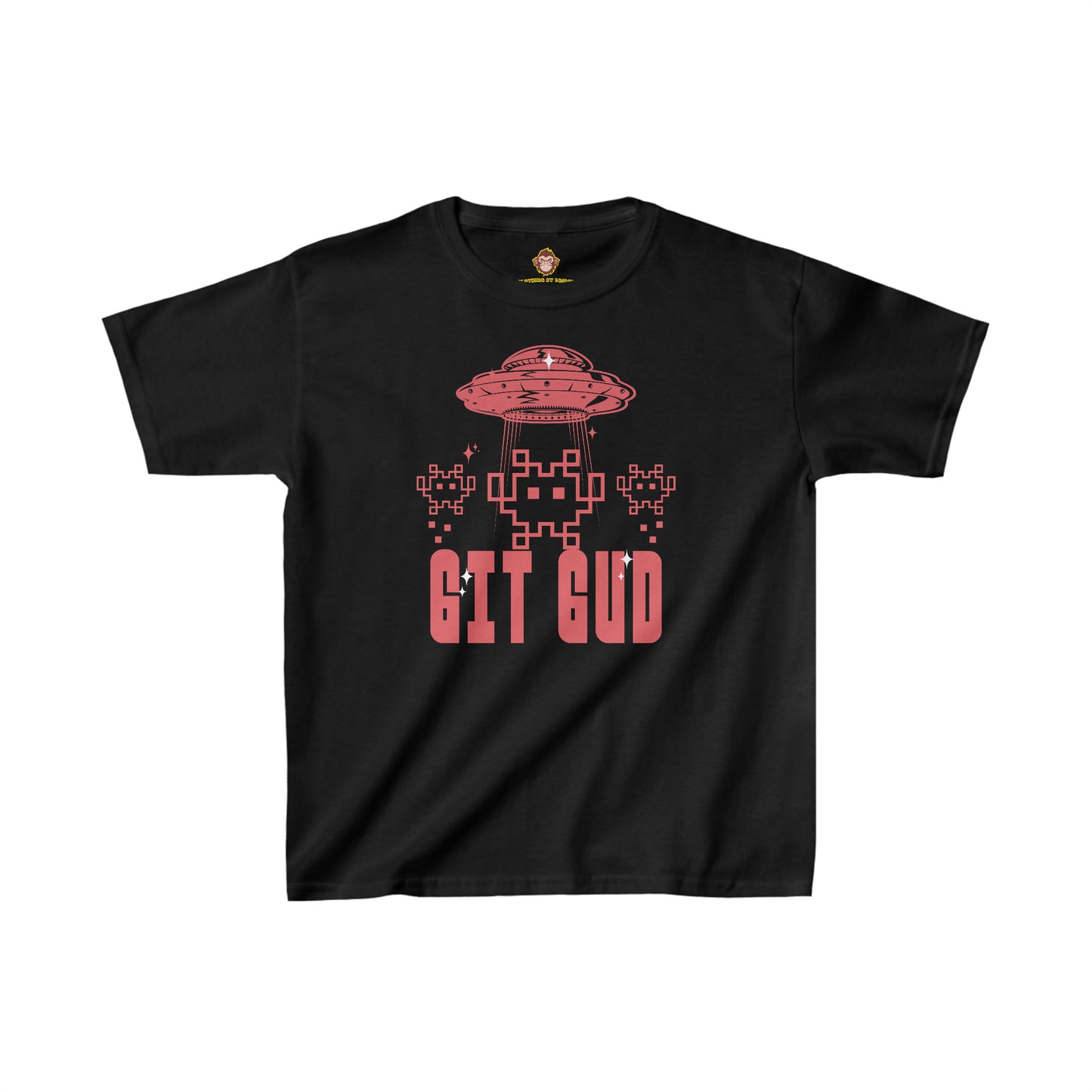 GIT GUD Retro Invaders for kids (Gildan · 5000B) Heavy Cotton™ Tee