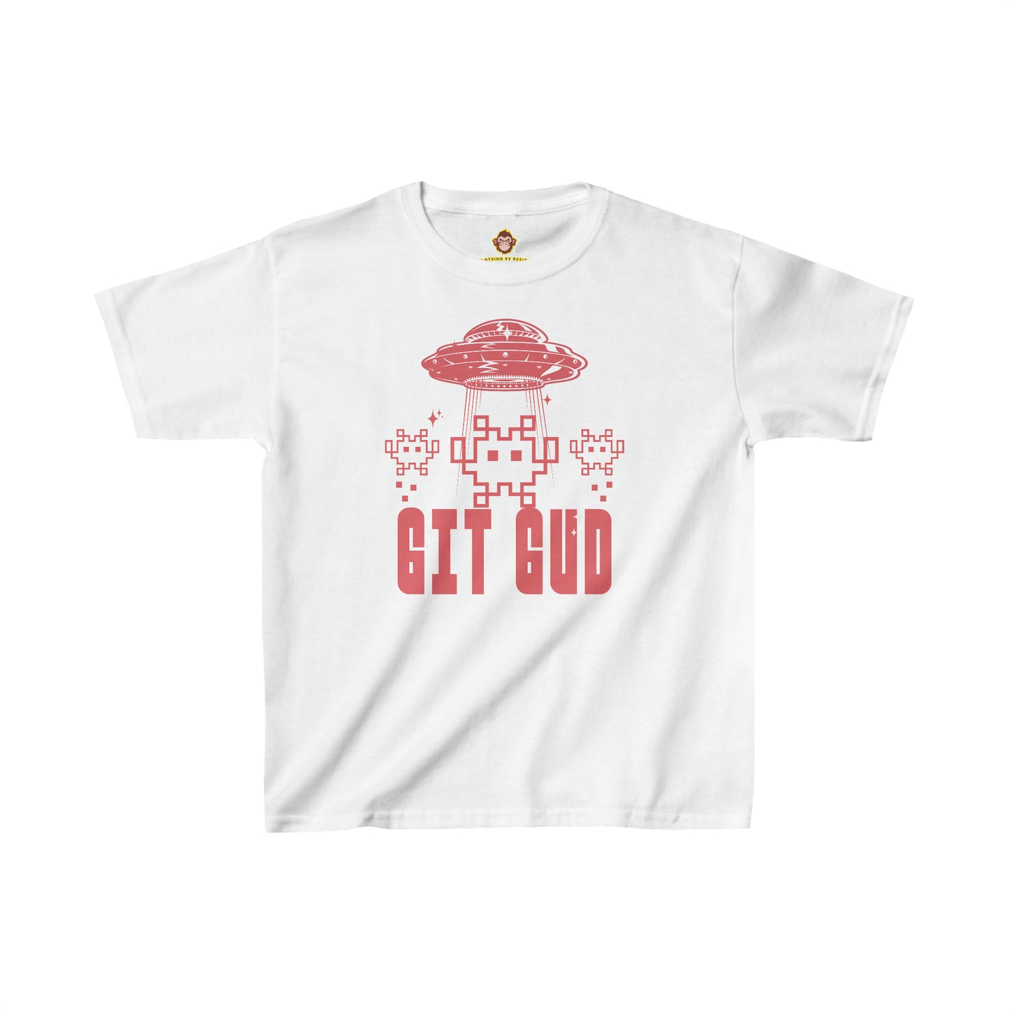 GIT GUD Retro Invaders for kids (Gildan · 5000B) Heavy Cotton™ Tee