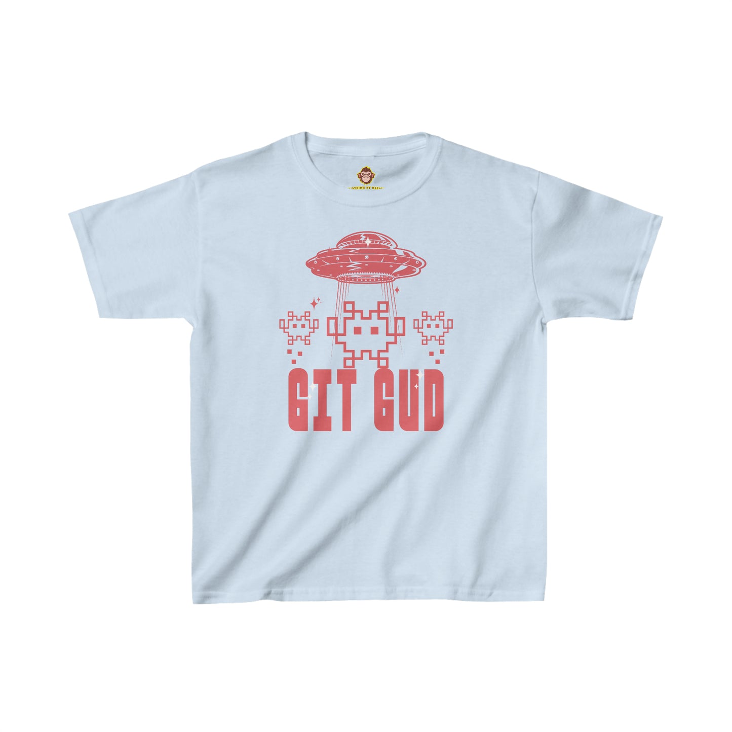 GIT GUD Retro Invaders for kids (Gildan · 5000B) Heavy Cotton™ Tee