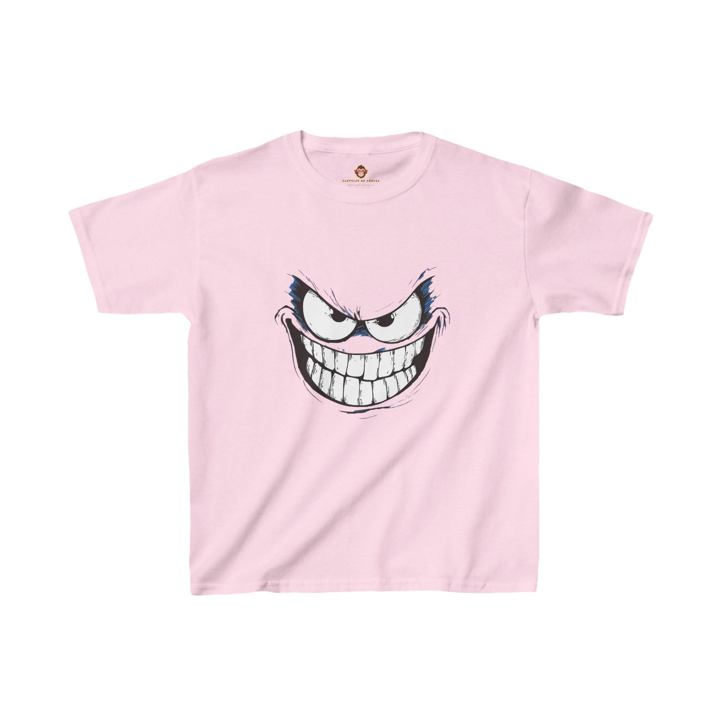 Youth Tee - Evil Grin Halloween Shirt for Kids