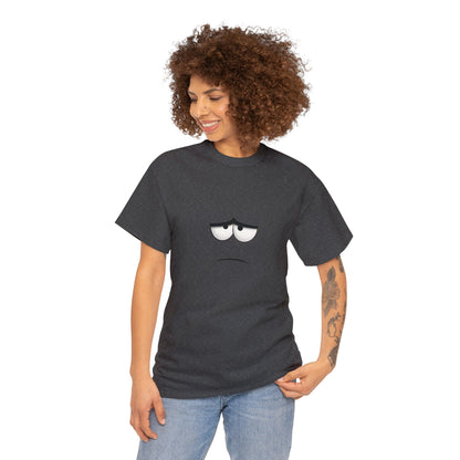 Unhappy Face 1 Unisex Heavy Cotton Tee