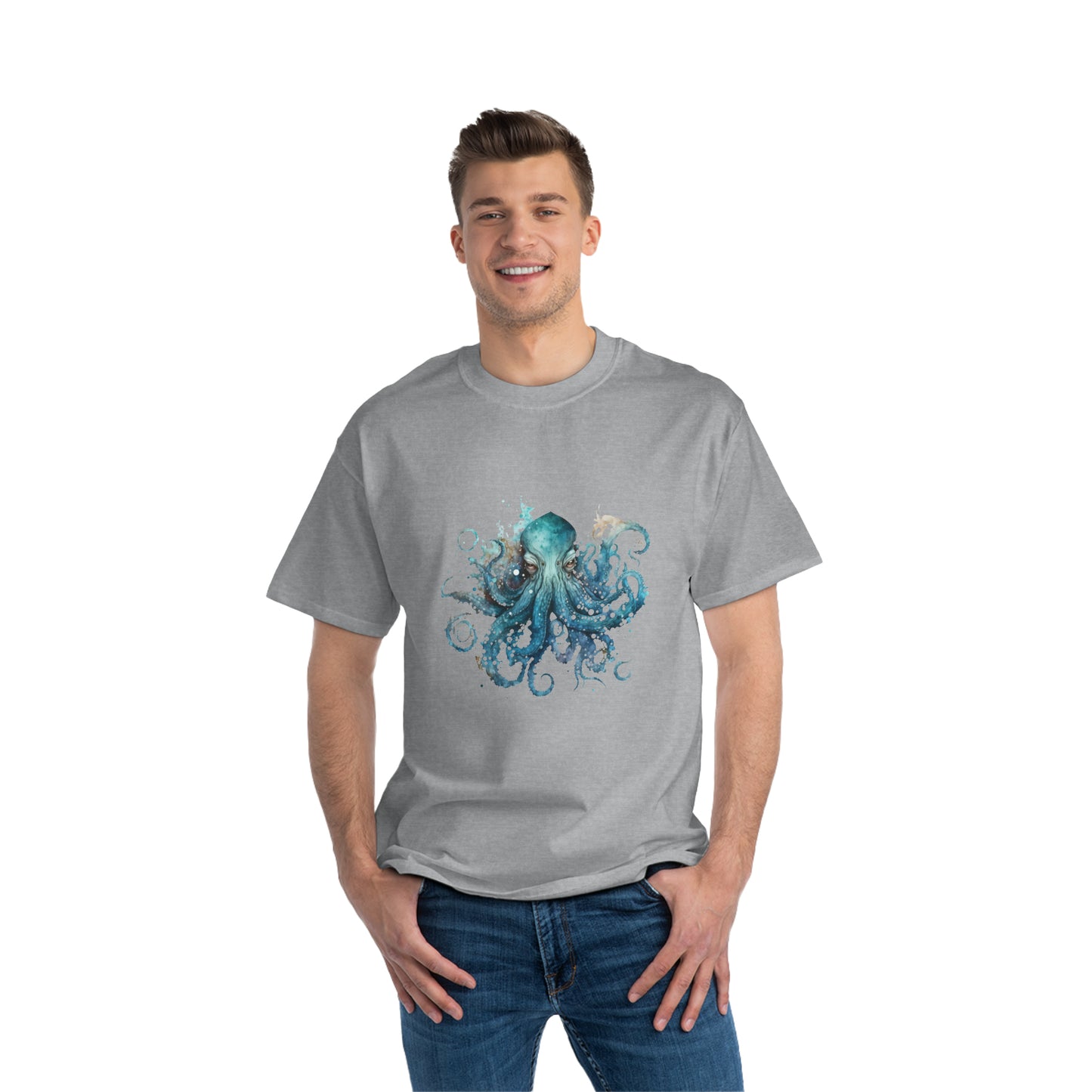 Beautiful Octopus for Adult 1 Beefy-T® Short-Sleeve T-Shirt